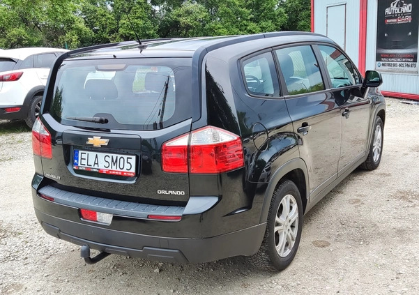 Chevrolet Orlando cena 25950 przebieg: 173000, rok produkcji 2011 z Poniatowa małe 562